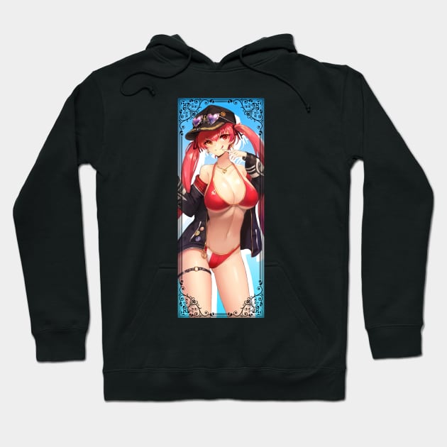 Houshou Marine  In UnderWear, Hololive Hoodie by SaucyBandit